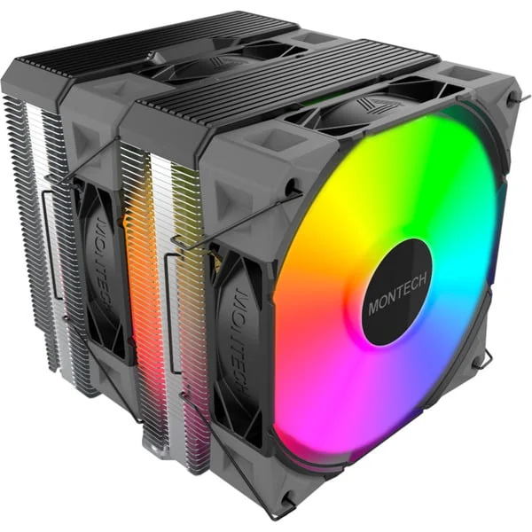 Montech NX600 ARGB, CPU-Kühler (schwarz, 120 mm)