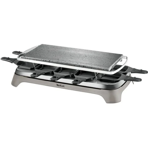 Tefal Raclette-Grill Pierrade PR457B (grau/schwarz, 1.350 Watt, für 10 Personen)
