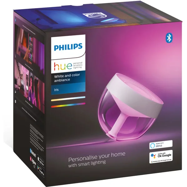 Philips HUE White & Color Ambiance Iris Tischleuchte Special Edition, LED-Leuchte (weiß)