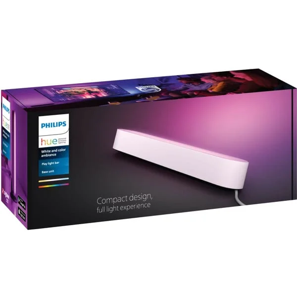 Philips HUE White & Color Ambiance Play Lightbar Basis-Set, LED-Leuchte (weiß)
