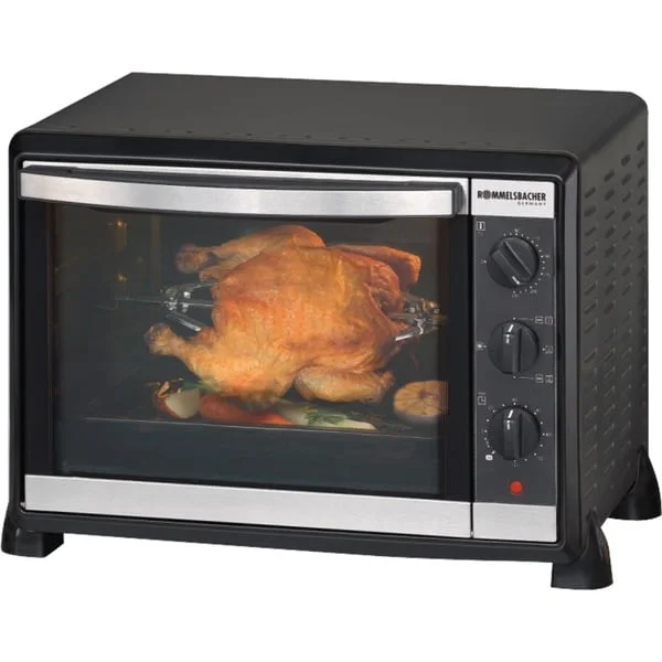Rommelsbacher Back & Grill Ofen mit Umluft BG 1550, Mini-Backofen (schwarz, Retail)