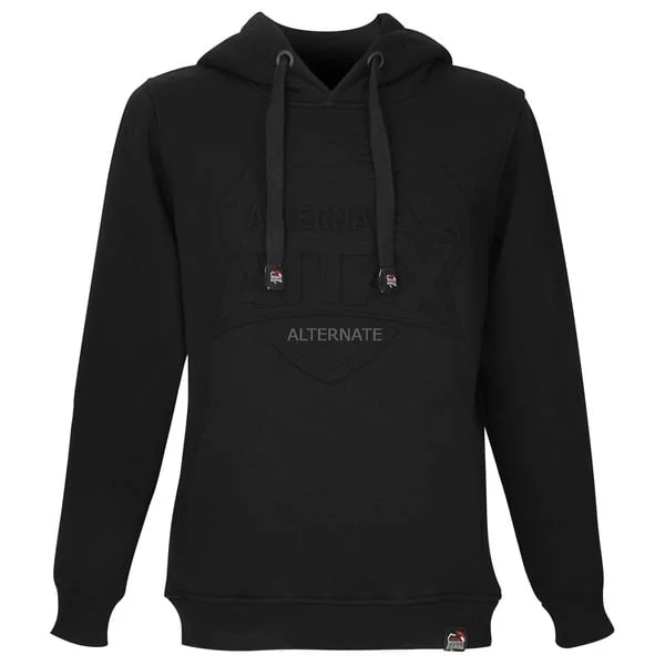 ALTERNATE ATTAX Hoodie (Logo geprägt) 4XL, Pullover (schwarz)