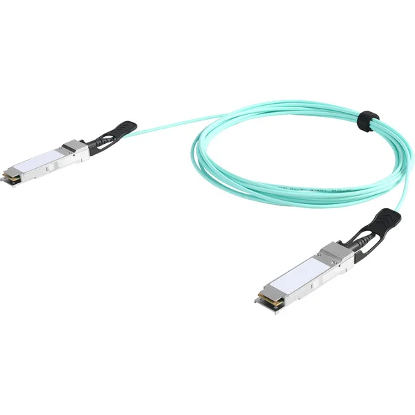Digitus QSFP+ 40G Active Optical Kabel, 30 Meter (hellblau)