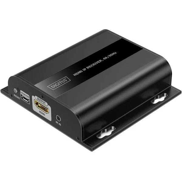 Digitus HDMI IP Receiver, 4K/60Hz, HDMI Verlängerung (schwarz)