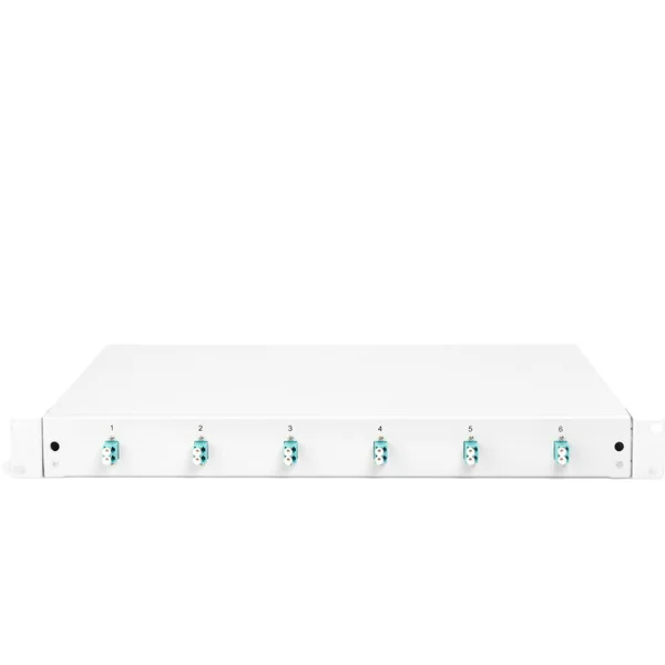 Digitus LWL Spleißbox, 1HE, bestückt, 6x LC DX, OM3