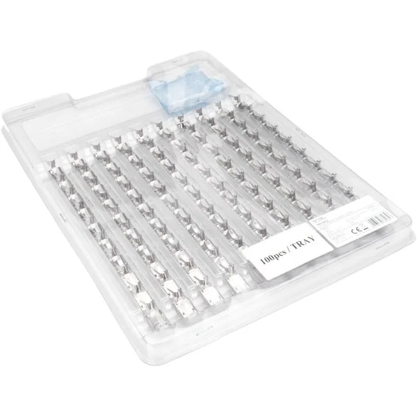 Digitus Modularstecker für Rundkabel, CAT 6A, geschirmt, 100 Stück (silber, CAT 6A, 10GBase-T)