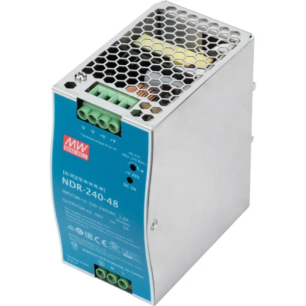Digitus Industrielles Netzteil, 48V DC, 240 Watt (silber/blau, zur Hutschienenmontage)