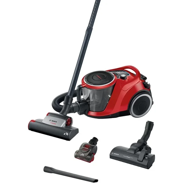 Bosch Home Serie 6 ProAnimal BGC41PET, Bodenstaubsauger (rot/schwarz)