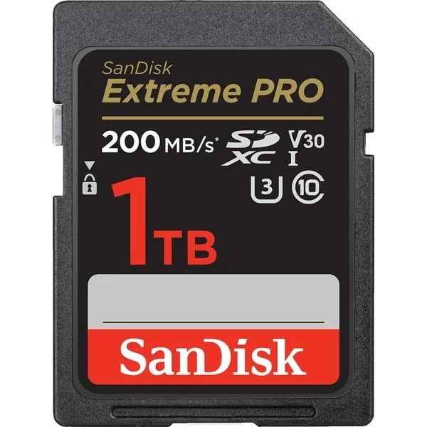 SanDisk Extreme PRO 1TB SDXC, Speicherkarte (schwarz, UHS-I U3, Class 10, V30)