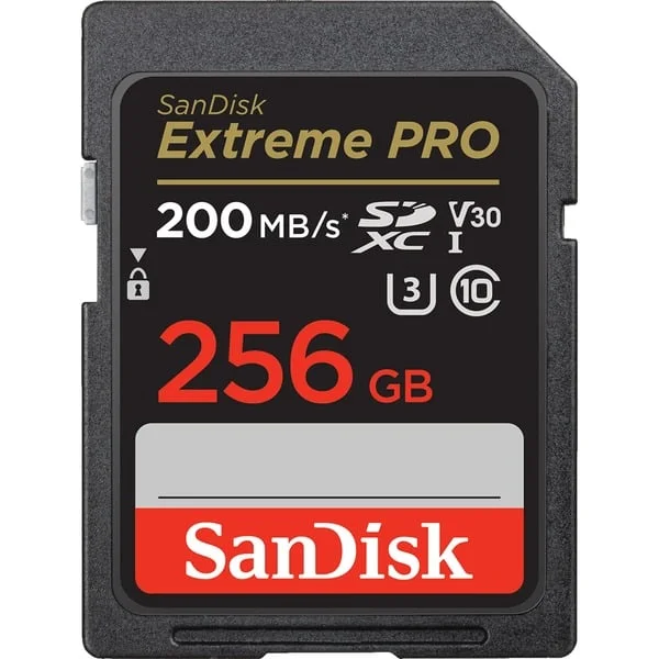 SanDisk Extreme PRO 256 GB SDXC, Speicherkarte (schwarz, UHS-I U3, Class 10, V30)