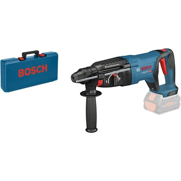 Bosch Professional Akku-Bohrhammer GBH 18V-26 D Professional solo, 18Volt (blau/schwarz, ohne Akku und Ladegerät, im Koffer)