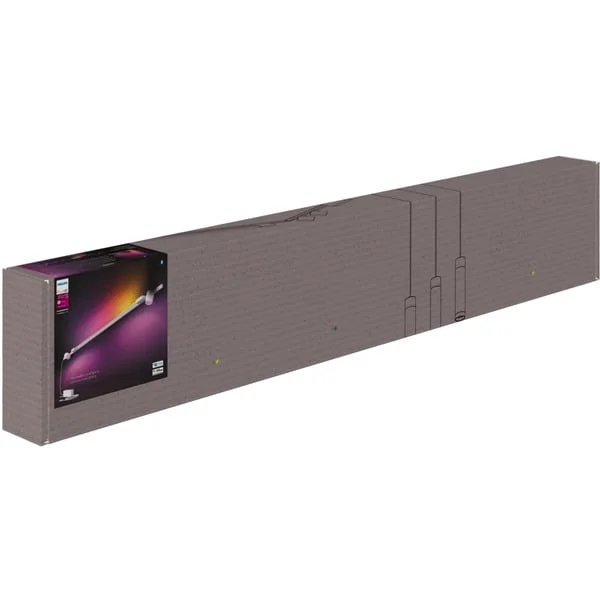 Philips HUE White & Color Ambiance Perifo Basis-Set Wandleuchte gerade, LED-Leuchte (weiß, 2 Spots, 1 Gradient Light Tube)