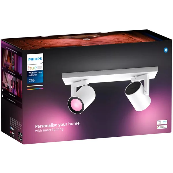 Philips HUE White & Color Ambiance Argenta 2er-Spot, LED-Leuchte (weiß)