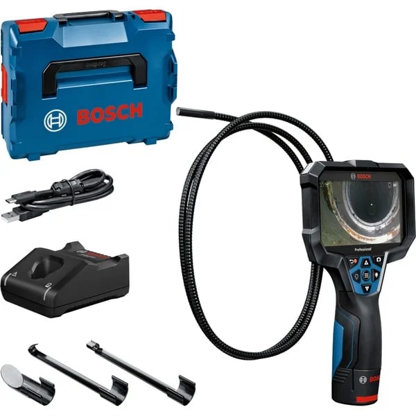 Bosch Professional Akku-Inspektionskamera GIC 12V-5-27 C Professional, 12Volt (blau/schwarz, Li-Ionen Akku 2,0Ah, in L-BOXX)