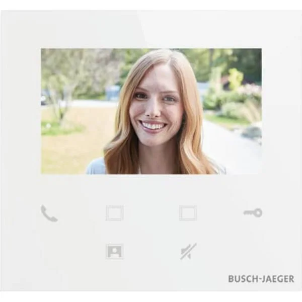Busch-Jaeger Innenstation Video mit 4,3 Zoll Bildschirmdiagonale und WLAN, Typ M22401-W-03 (weiß, Retail)