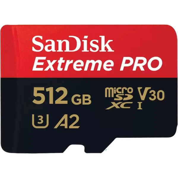 SanDisk Extreme PRO 512 GB microSDXC, Speicherkarte (UHS-I U3, Class 10, V30, A2)