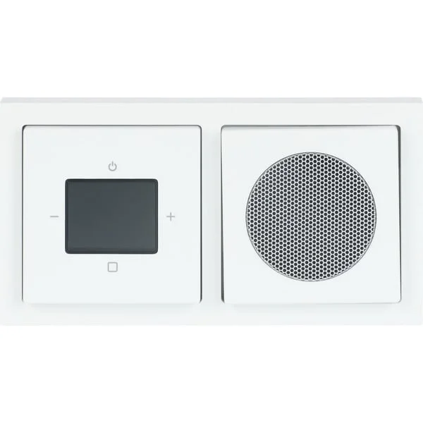 Busch-Jaeger Radio BTconnect Digital Audio Broadcasting Plus Komplett-Set Bluetooth 8270 UJ-84-101, Radiowecker (weiß (glänzend), Retail)
