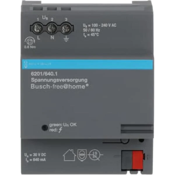 Busch-Jaeger Spannungsversorgung 640 Milliampere Typ 6201/640.1 für Busch-free@home System, Stromversorgung (Retail)