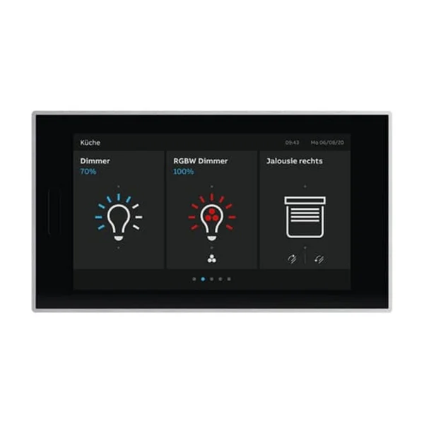Busch-Jaeger RoomTouch Multifunktionales HD IPS KNX-Touch-Display Raumbedienelement RT/U30.0.11-825 (schwarz (matt), Retail)