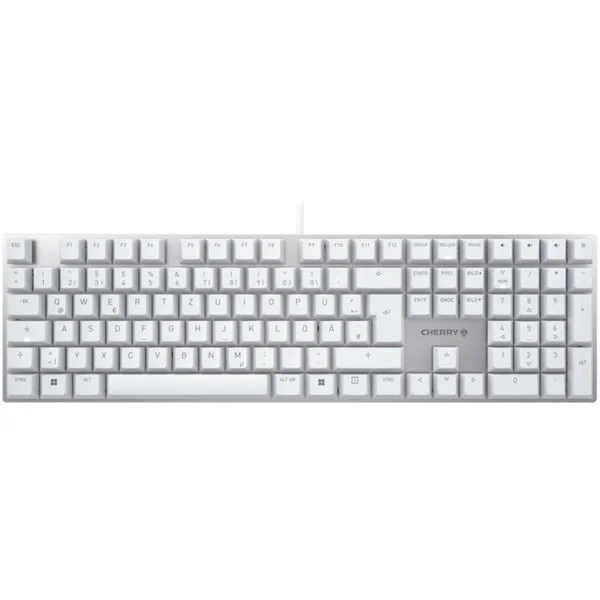 CHERRY KC 200 MX, Tastatur (weiß/silber, DE-Layout, Cherry MX2A Brown)