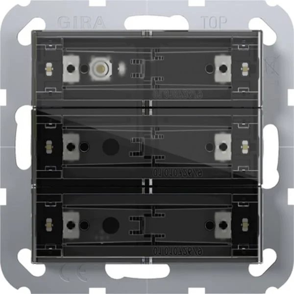 Gira Tastsensor 4 Komfort dreifach für Gira One und KNX mit Inbetriebnahme-Wippe (Retail)