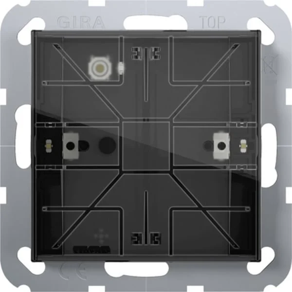 Gira Tastsensor 4 Standard einfach für KNX mit Inbetriebnahme-Wippe und Raumthermostat (Retail)