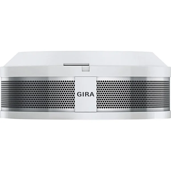 Gira Rauchwarnmelder Dual Q Label batteriebetriebener kombinierter Rauch- und Thermomelder, Rauchmelder (weiß, Retail)