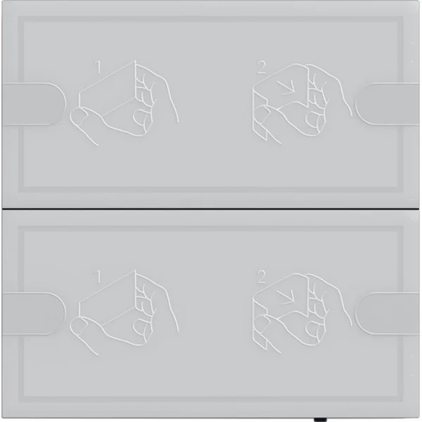 Gira KNX Tastsensor Komfort Zweifach für Gira One und KNX mit Raumthermostat (anthrazit, Retail)