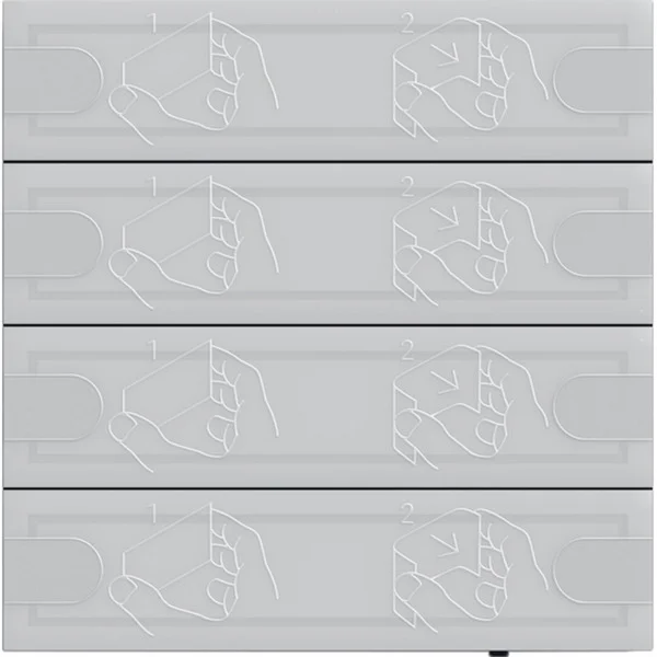 Gira KNX Tastsensor Komfort vierfach für Gira One und KNX mit Raumthermostat (anthrazit, Retail)