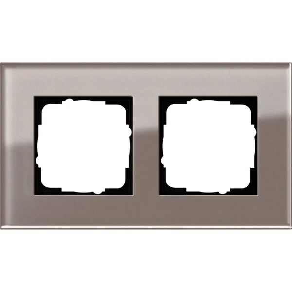 Gira Abdeckrahmen zweifach Esprit Glas Umbra 0212122 (Retail)