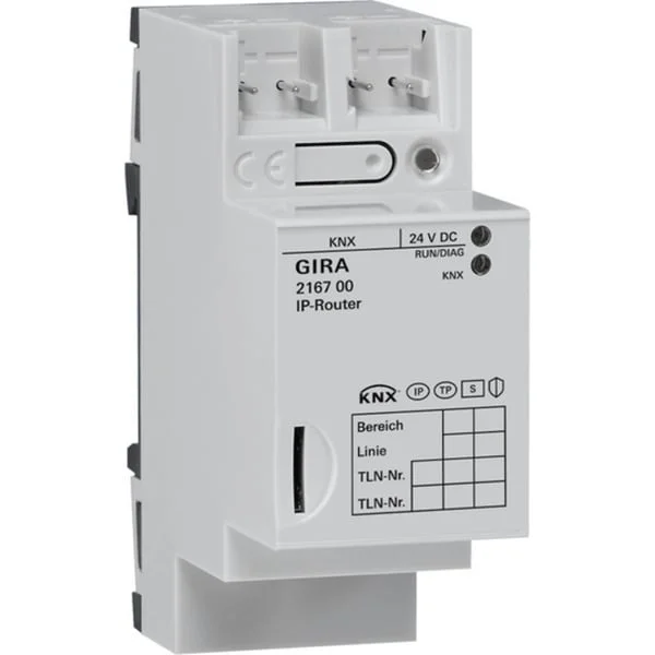 0 IP-Router für KNX, Linienkoppler, Ethernet, Montageart Hutschiene, 2 TE, IP21 (Retail)