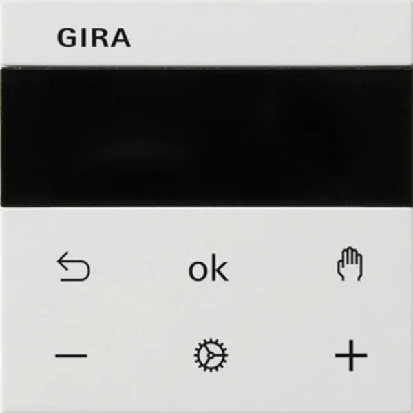 Gira Raumtemperaturregler Bluetooth System 3000, Bedienung mit mobilem Endgerät, Typ 539403, Heizungsthermostat (weiß (glänzend), Retail)