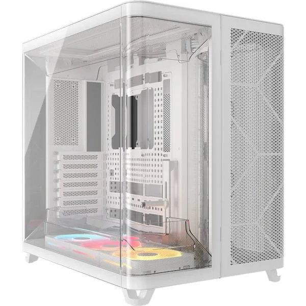 Corsair AIR 5400 LX-R LINK , Tower-Gehäuse (weiß, Panoramic Glass)