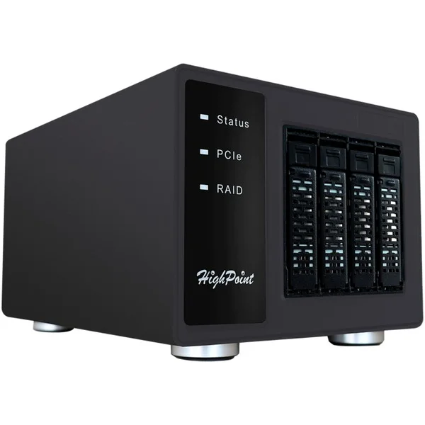 HighPoint SSD6444 4x Port zu PCIe 3.0 x16 NVMe RAID Gehäuse, Laufwerksgehäuse