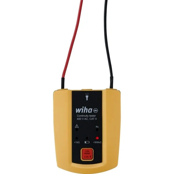 Wiha Durchgangsprüfer 45222, bis 400 V AC, CAT II, Messgerät (gelb/schwarz)