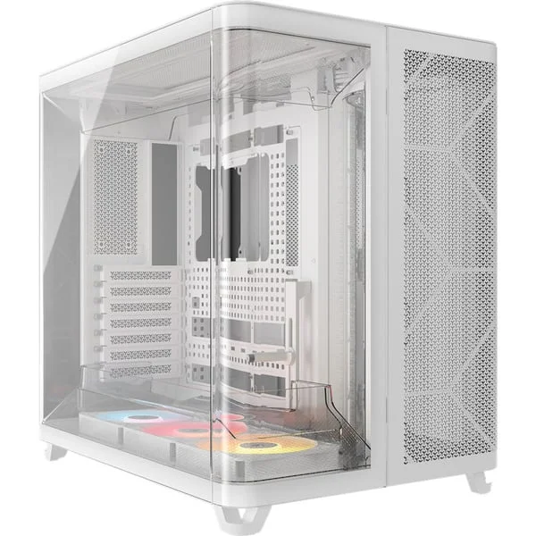 Corsair AIR 5400 RS-R ARGB , Tower-Gehäuse (weiß, Panoramic Glass )