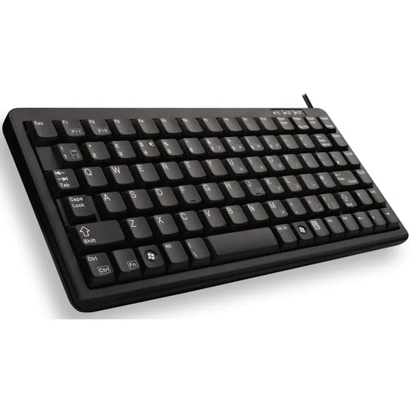 CHERRY Compact-Keyboard G84-4100, Tastatur (schwarz, US-Layout, Cherry Mechanisch)