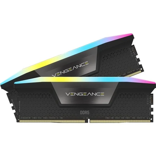 Corsair DIMM 32 GB DDR5-5200 (2x 16 GB) Dual-Kit, Arbeitsspeicher (schwarz, CMH32GX5M2B5200C40, Vengeance RGB, INTEL XMP)