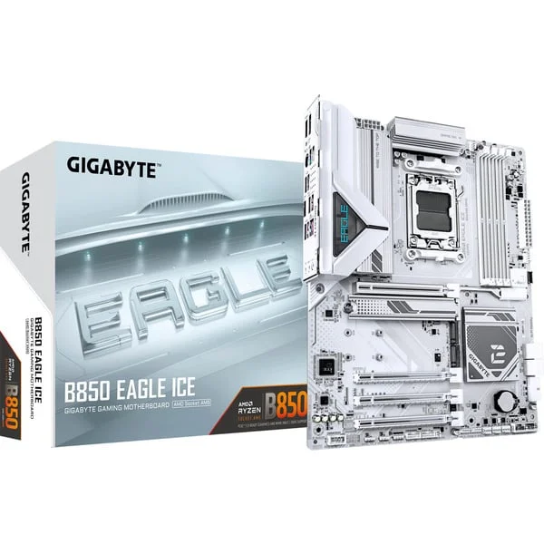 GIGABYTE B850 EAGLE ICE, Mainboard (weiß/silber)