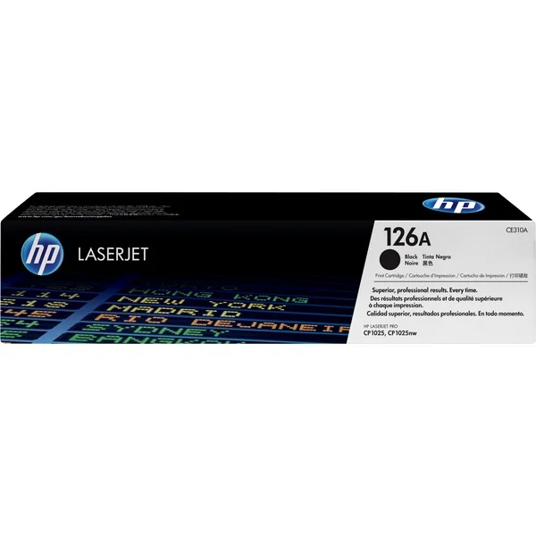 HP Toner schwarz 126A (CE310A) (schwarz, Retail)