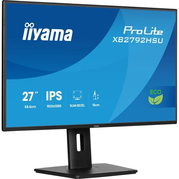 iiyama Prolite XB2792HSU-B1, LED-Monitor (68.6 cm (27 Zoll), schwarz (matt), FullHD, IPS, HDMI, DP, USB-Hub, Verstellbarer Standfuß, 120Hz Panel)