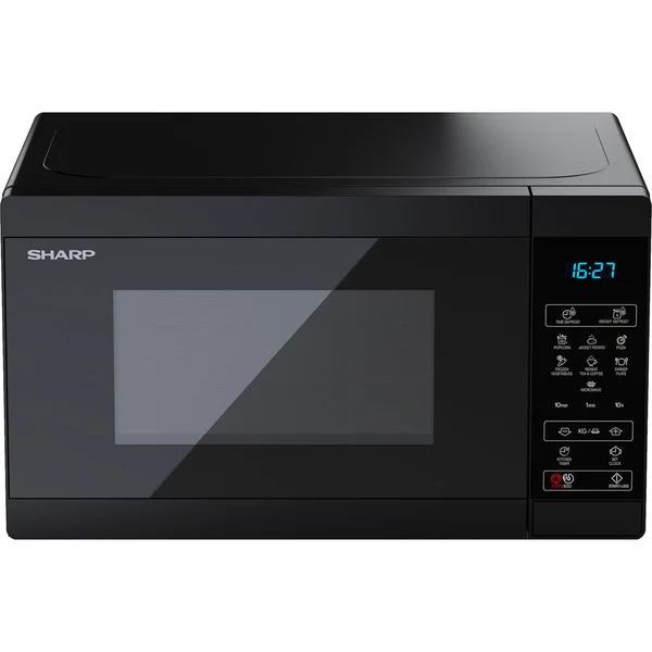 SHARP YC-MS02E-B, Mikrowelle (schwarz)