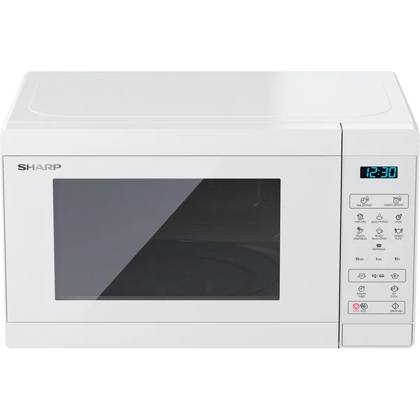 SHARP YC-MS02E-C, Mikrowelle (weiß)