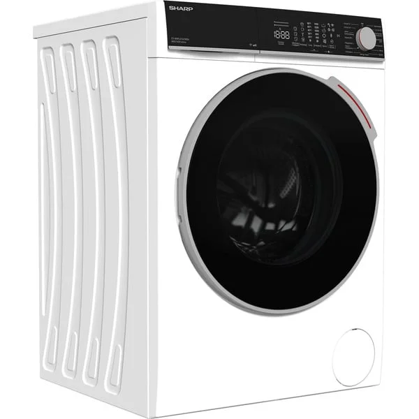 SHARP ES-WNFL814CWDA-DE , Waschmaschine (weiß/schwarz, WIFI, Advanced Inverter Motor)