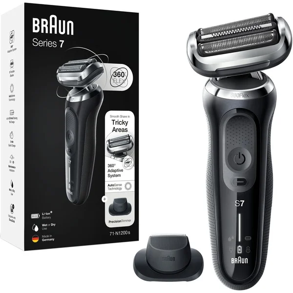 Braun Series 7 71-N1200s, Rasierer (schwarz/silber)