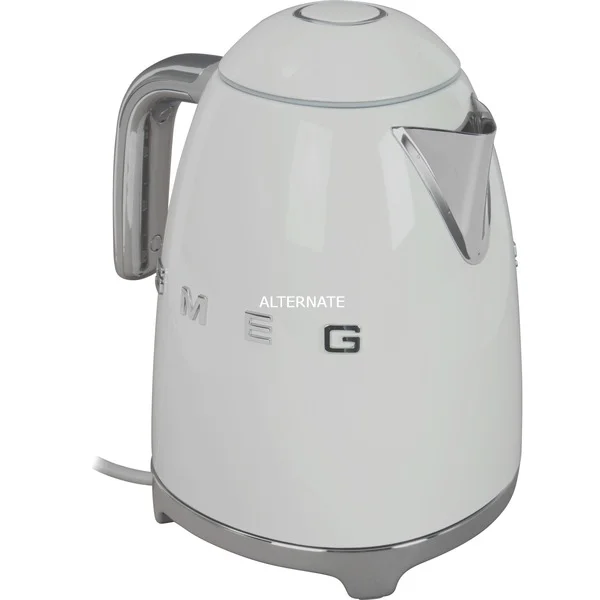 SMEG 50's Style KLF03WHEU, Wasserkocher (weiß/chrom, 1,7 Liter)