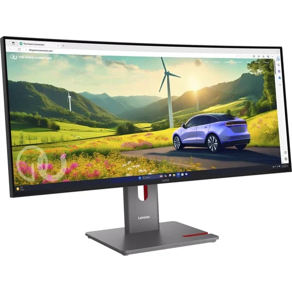 Lenovo ThinkVision P34WD-40, LED-Monitor (86.4 cm (34 Zoll), schwarz, WQHD, IPS, Curved, KVM, USB-Hub, USB-C, HDMI, DP, 120Hz Panel)