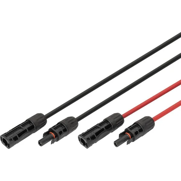 Digitus Solarkabel Verlängerung Ø 6mm² PV 1.500Volt (2x 10 Meter - 1x rot, 1x schwarz, MC4-Stecker / -Buchse)
