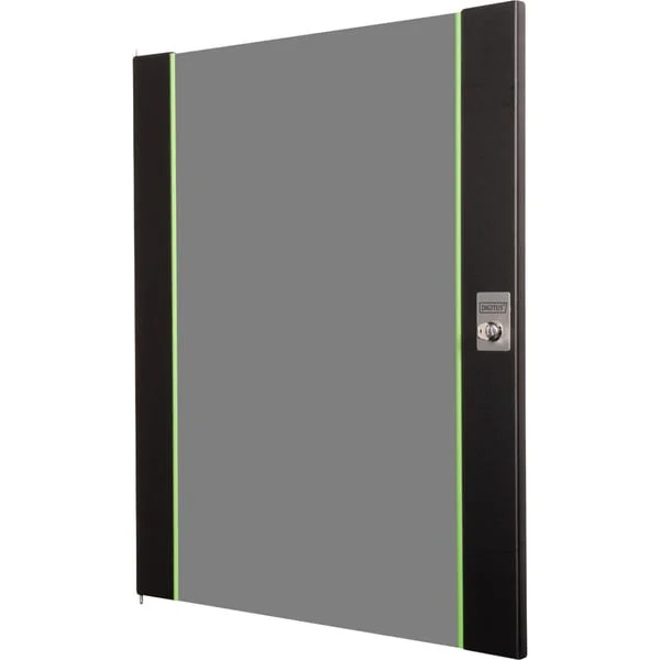 Digitus Glas-Fronttür für 19" 16HE Wandgehäuse Unique Serie, Frontpanel (schwarz, 16 Höheneinheiten)