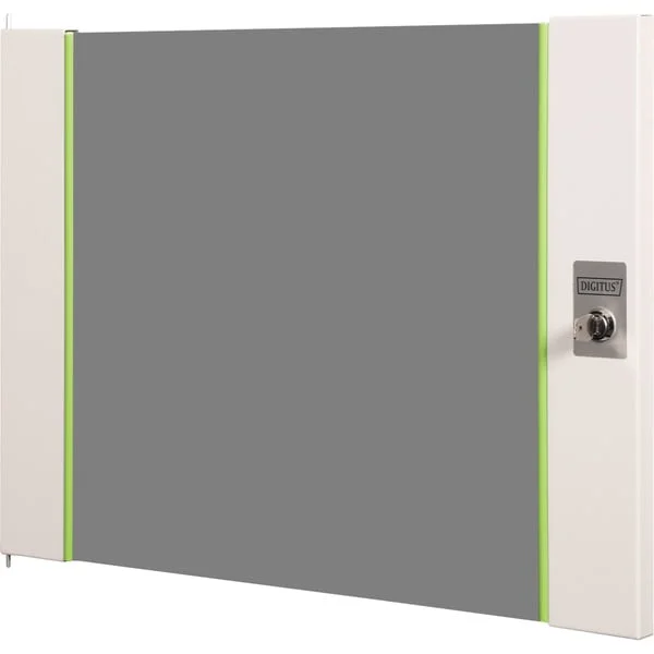 Digitus Glas-Fronttür für 19" 9HE Wandgehäuse Unique Serie, Frontpanel (grau, 9 Höheneinheiten)